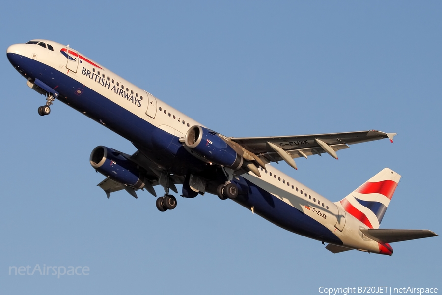 British Airways Airbus A321-231 (G-EUXK) | Photo 38417