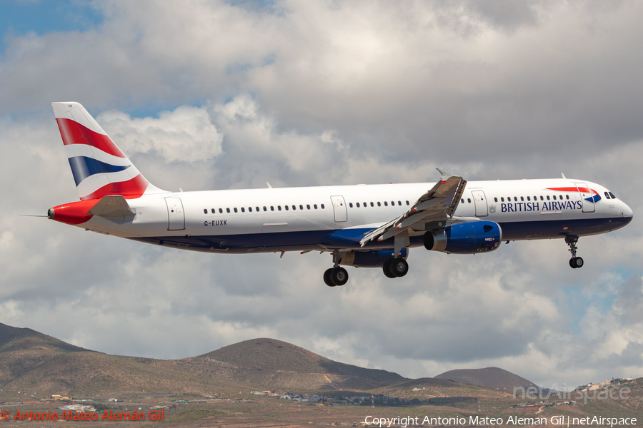 British Airways Airbus A321-231 (G-EUXK) | Photo 680242