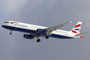 British Airways Airbus A321-231 (G-EUXK) at  Warsaw - Frederic Chopin International, Poland