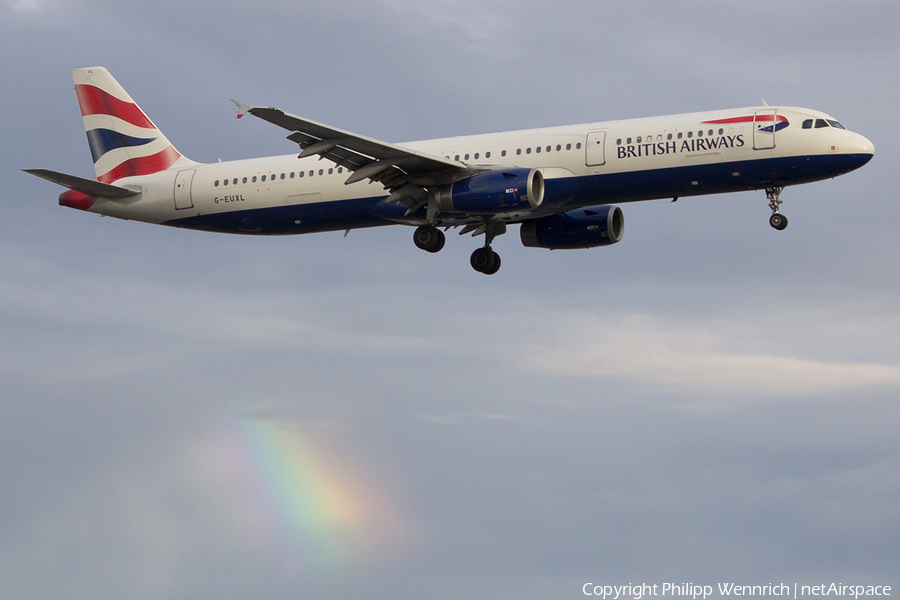 British Airways Airbus A321-231 (G-EUXL) | Photo 115240
