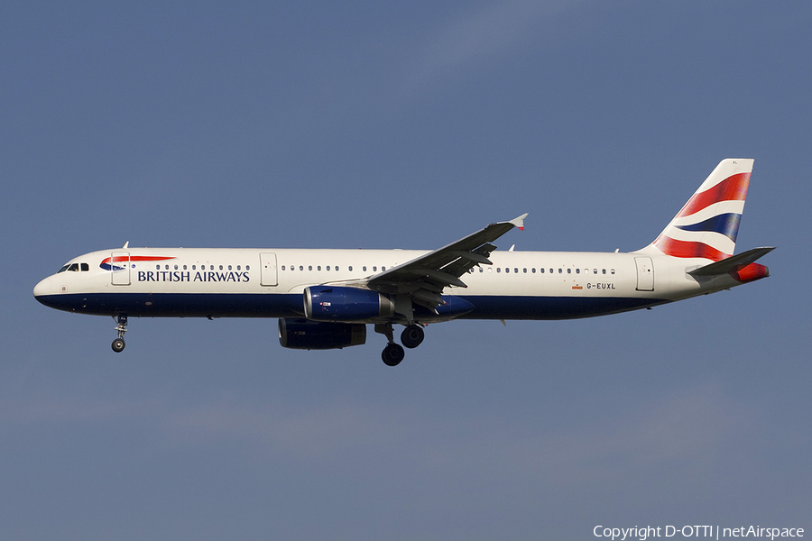 British Airways Airbus A321-231 (G-EUXL) | Photo 278406