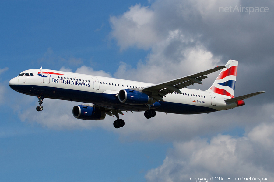 British Airways Airbus A321-231 (G-EUXL) | Photo 41785