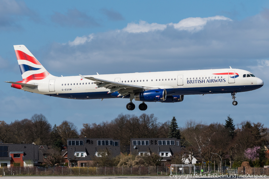 British Airways Airbus A321-231 (G-EUXM) | Photo 308196