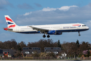 British Airways Airbus A321-231 (G-EUXM) at  Hamburg - Fuhlsbuettel (Helmut Schmidt), Germany