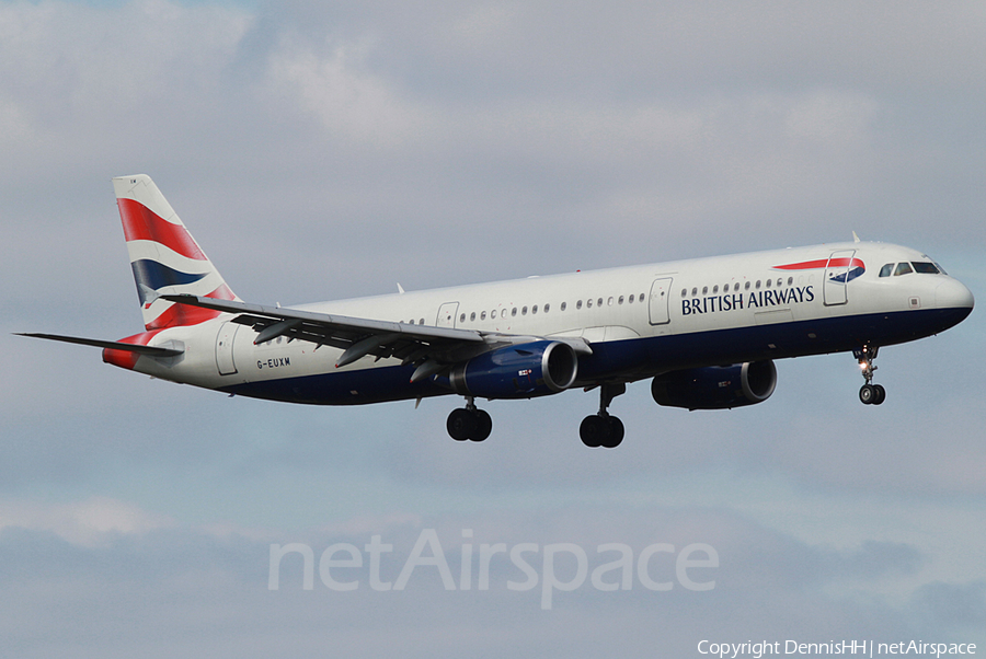 British Airways Airbus A321-231 (G-EUXM) | Photo 365685