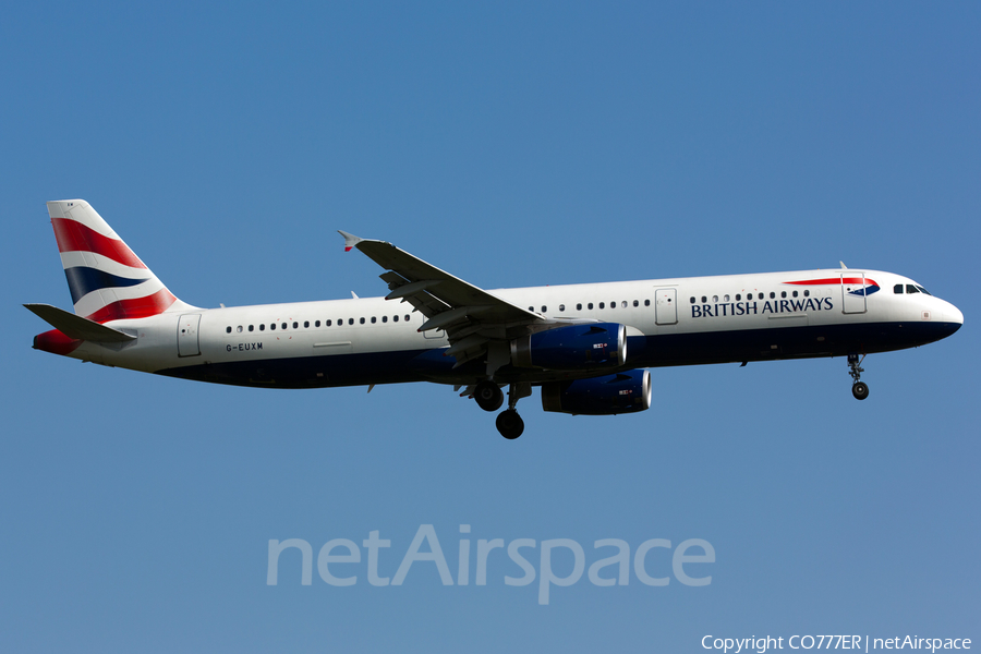 British Airways Airbus A321-231 (G-EUXM) | Photo 53051