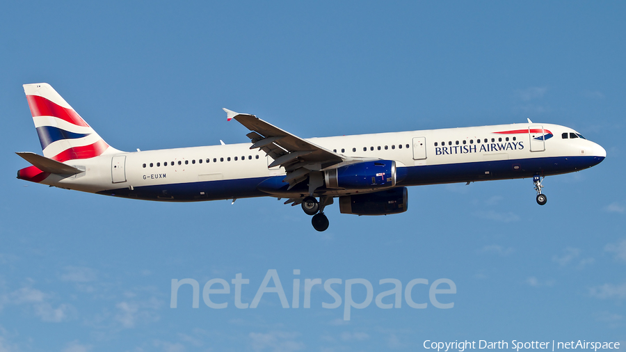 British Airways Airbus A321-231 (G-EUXM) | Photo 374636
