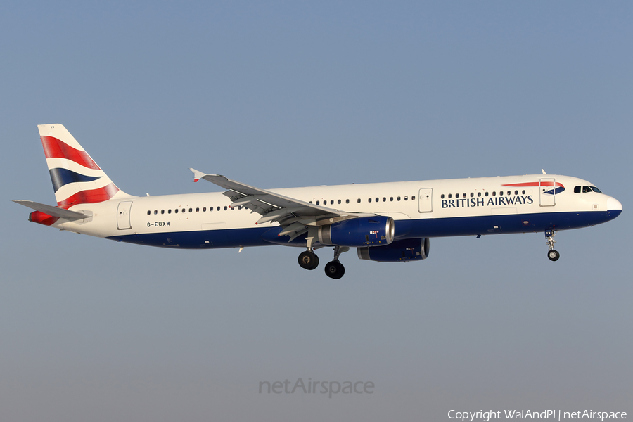 British Airways Airbus A321-231 (G-EUXM) | Photo 539899
