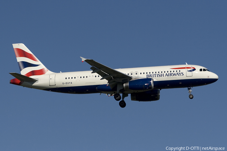 British Airways Airbus A320-232 (G-EUYA) | Photo 274571