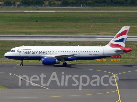 British Airways Airbus A320-232 (G-EUYA) at  Dusseldorf - International, Germany