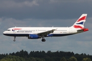 British Airways Airbus A320-232 (G-EUYA) at  Hamburg - Fuhlsbuettel (Helmut Schmidt), Germany