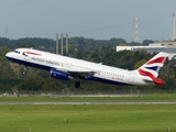 British Airways Airbus A320-232 (G-EUYB) at  Dusseldorf - International, Germany