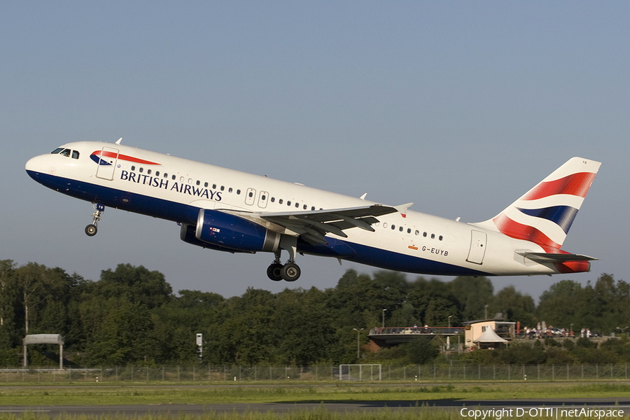 British Airways Airbus A320-232 (G-EUYB) | Photo 277332