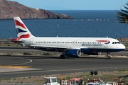 British Airways Airbus A320-232 (G-EUYB) at  Gran Canaria, Spain