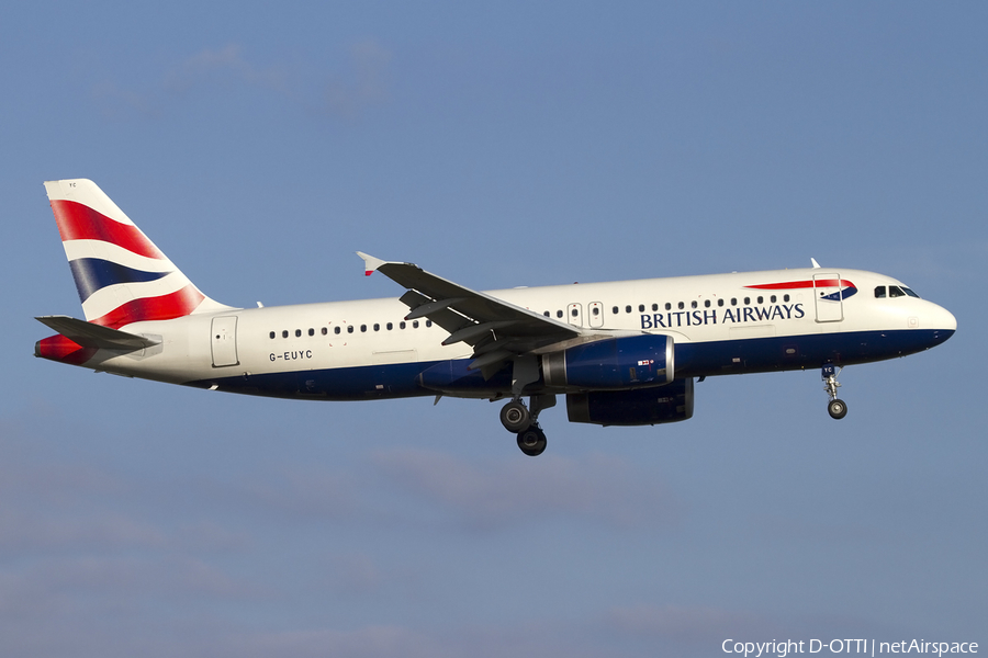 British Airways Airbus A320-232 (G-EUYC) | Photo 409185