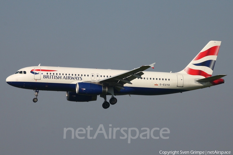 British Airways Airbus A320-232 (G-EUYD) | Photo 42055