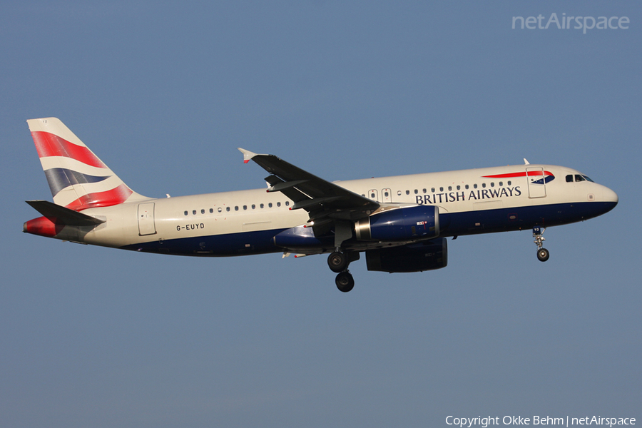 British Airways Airbus A320-232 (G-EUYD) | Photo 52939