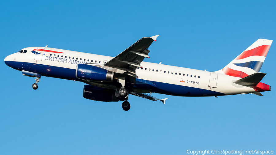 British Airways Airbus A320-232 (G-EUYE) | Photo 259572
