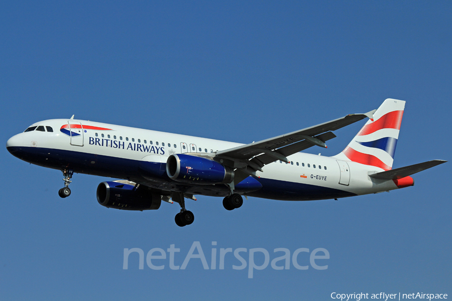 British Airways Airbus A320-232 (G-EUYE) | Photo 308068