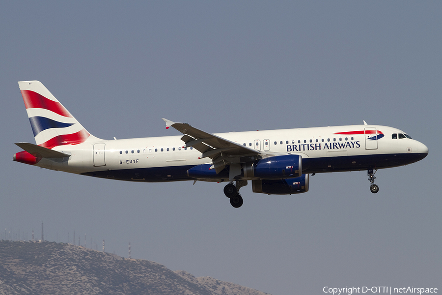 British Airways Airbus A320-232 (G-EUYF) | Photo 316158