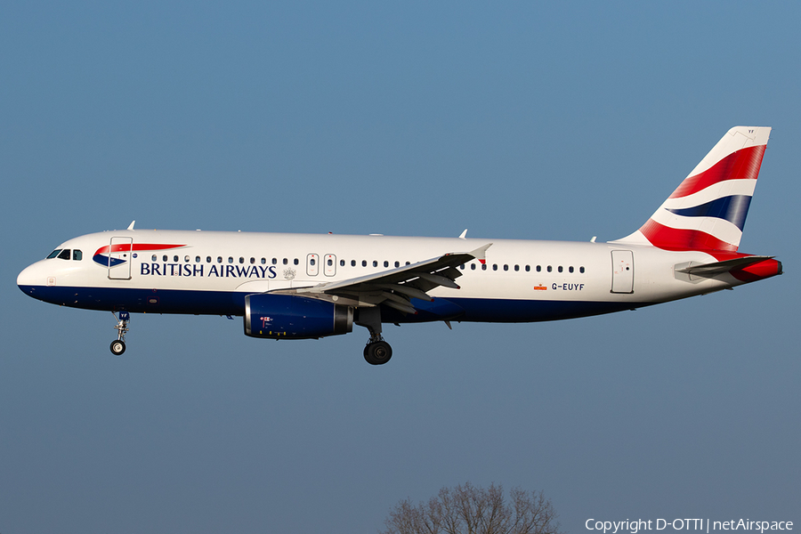 British Airways Airbus A320-232 (G-EUYF) | Photo 368387