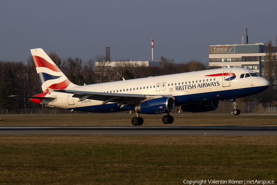 British Airways Airbus A320-232 (G-EUYG) | Photo 500362