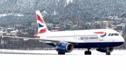 British Airways Airbus A320-232 (G-EUYG) at  Innsbruck - Kranebitten, Austria