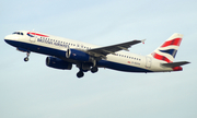 British Airways Airbus A320-232 (G-EUYH) at  Dusseldorf - International, Germany