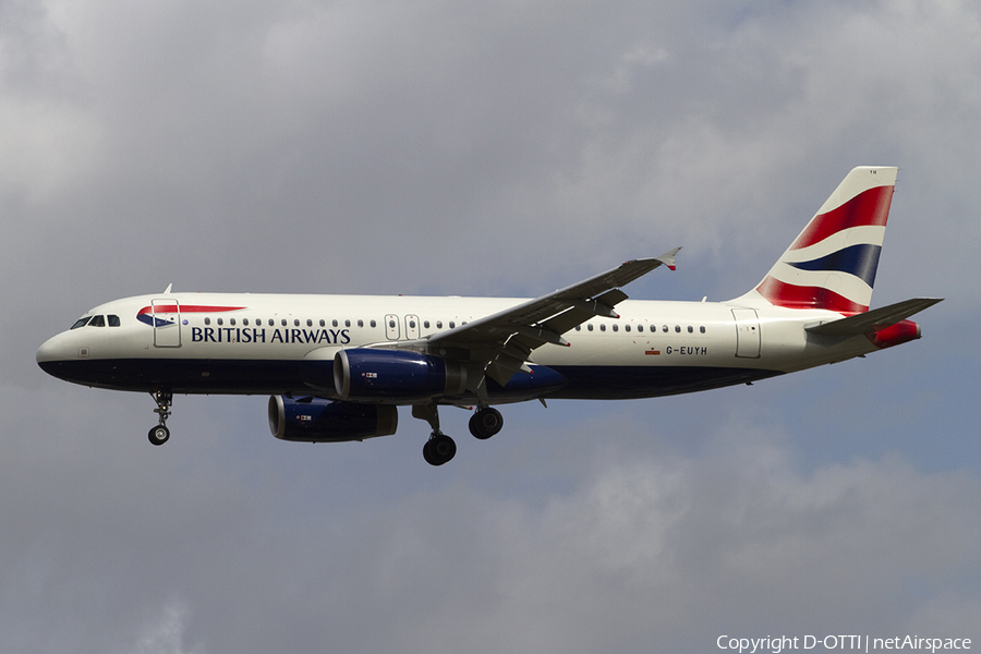 British Airways Airbus A320-232 (G-EUYH) | Photo 300820