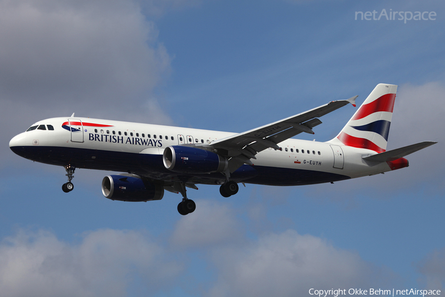 British Airways Airbus A320-232 (G-EUYH) | Photo 57705