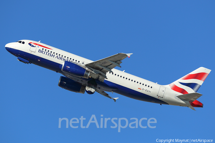 British Airways Airbus A320-232 (G-EUYI) | Photo 414030