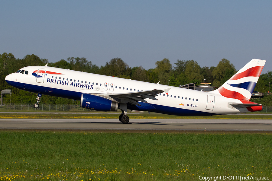 British Airways Airbus A320-232 (G-EUYI) | Photo 569123