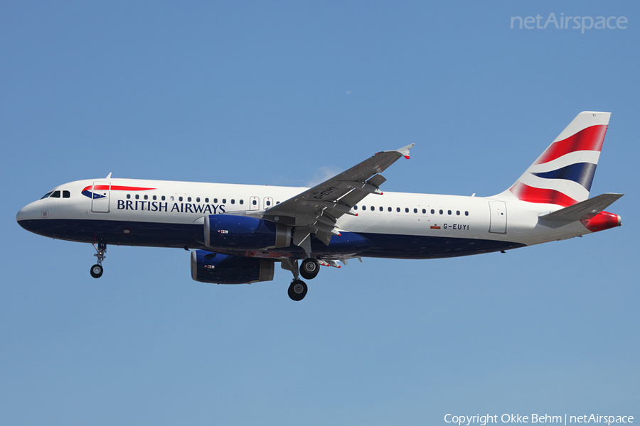 British Airways Airbus A320-232 (G-EUYI) | Photo 57706