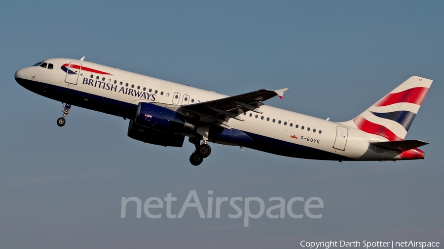 British Airways Airbus A320-232 (G-EUYK) | Photo 234276