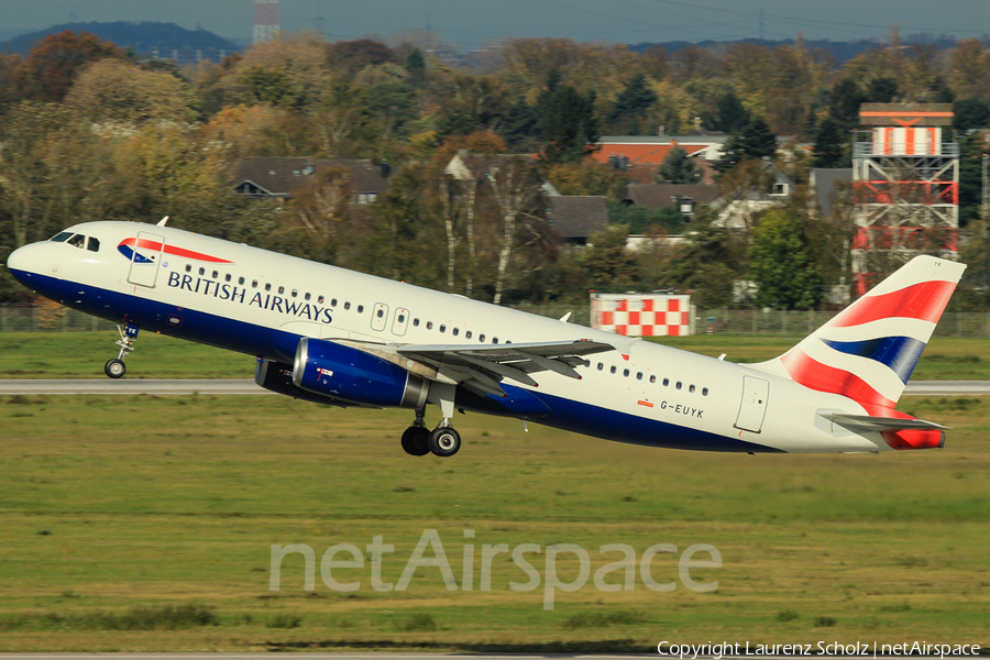 British Airways Airbus A320-232 (G-EUYK) | Photo 63847