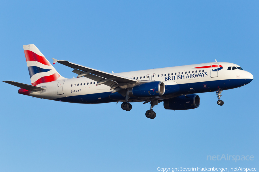 British Airways Airbus A320-232 (G-EUYK) | Photo 226273