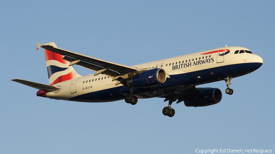 British Airways Airbus A320-232 (G-EUYK) | Photo 252067