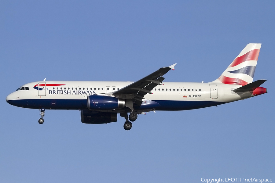 British Airways Airbus A320-232 (G-EUYK) | Photo 400192