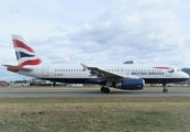 British Airways Airbus A320-232 (G-EUYK) at  Salzburg - W. A. Mozart, Austria