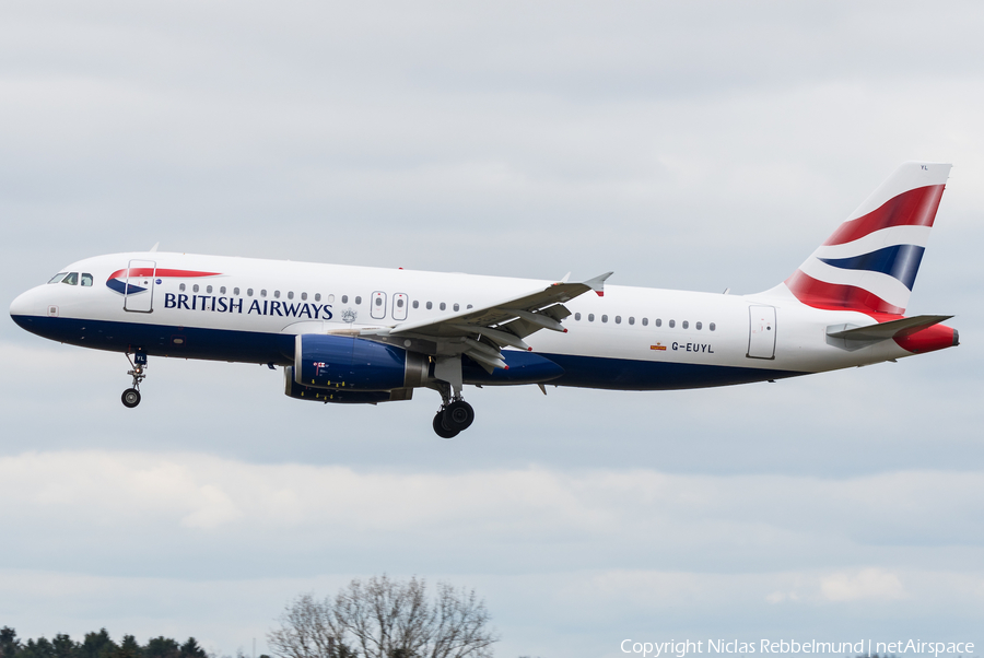 British Airways Airbus A320-232 (G-EUYL) | Photo 298631