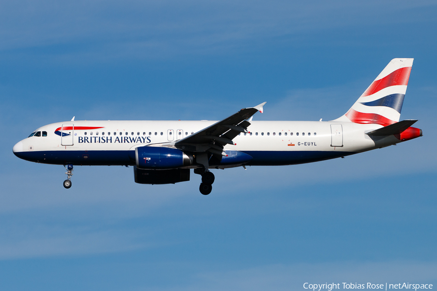 British Airways Airbus A320-232 (G-EUYL) | Photo 305647