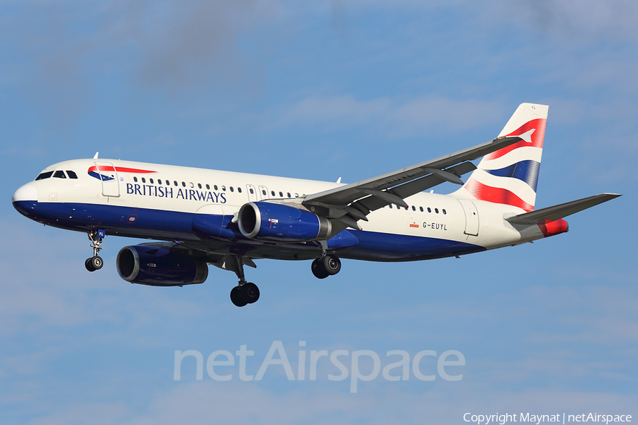British Airways Airbus A320-232 (G-EUYL) | Photo 384499