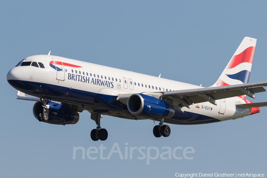 British Airways Airbus A320-232 (G-EUYM) | Photo 156895