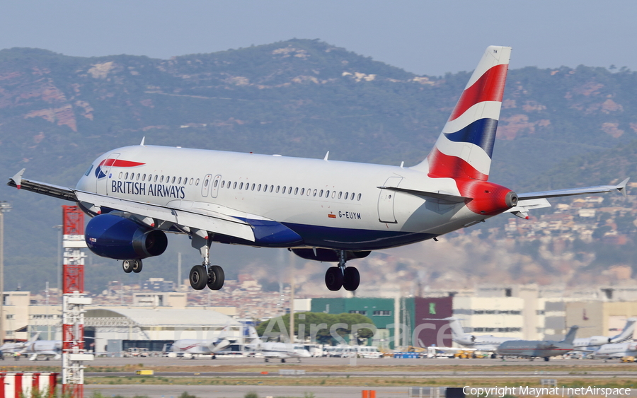 British Airways Airbus A320-232 (G-EUYM) | Photo 290687