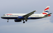 British Airways Airbus A320-232 (G-EUYM) at  Barcelona - El Prat, Spain