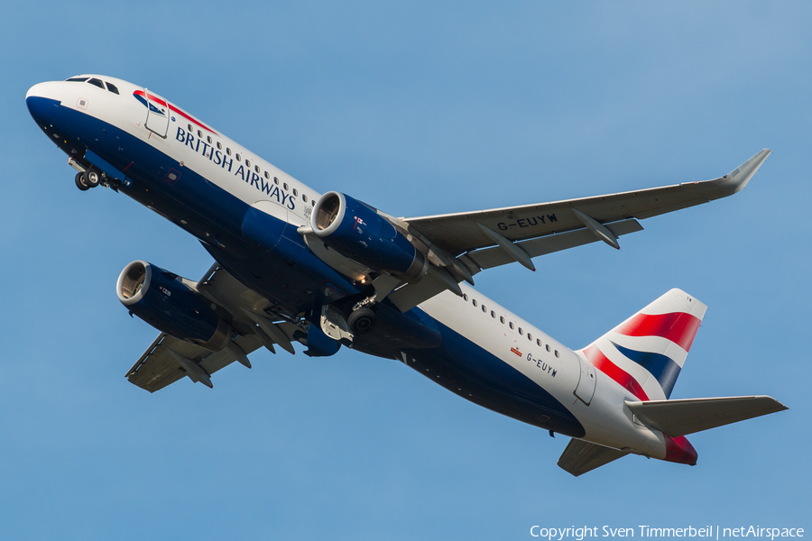 British Airways Airbus A320-232 (G-EUYM) | Photo 269348