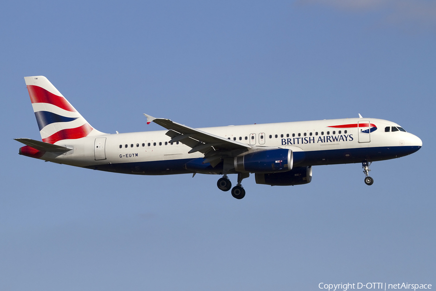 British Airways Airbus A320-232 (G-EUYM) | Photo 409225