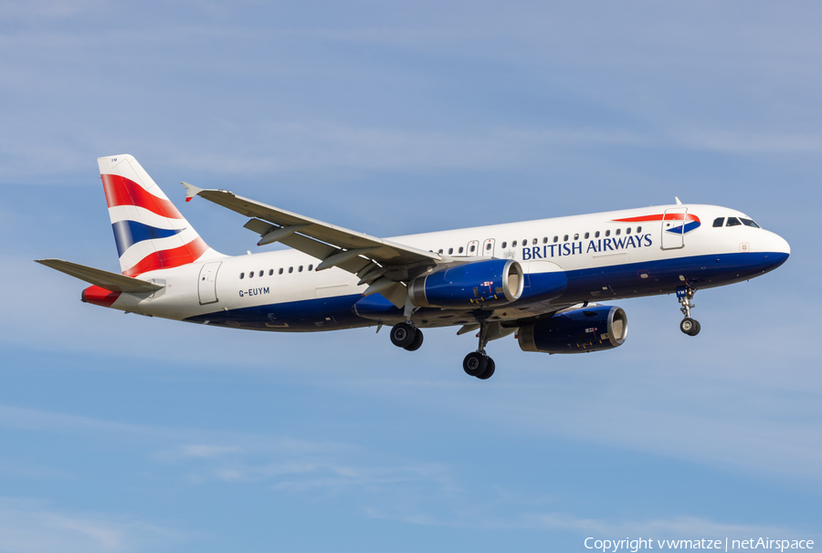 British Airways Airbus A320-232 (G-EUYM) | Photo 517234