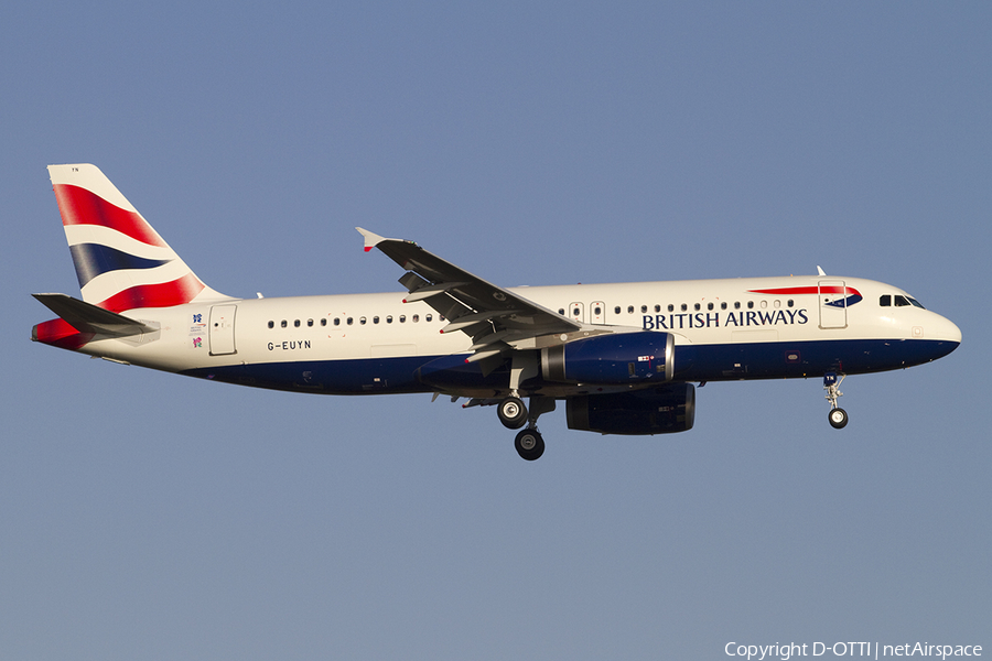 British Airways Airbus A320-232 (G-EUYN) | Photo 373508