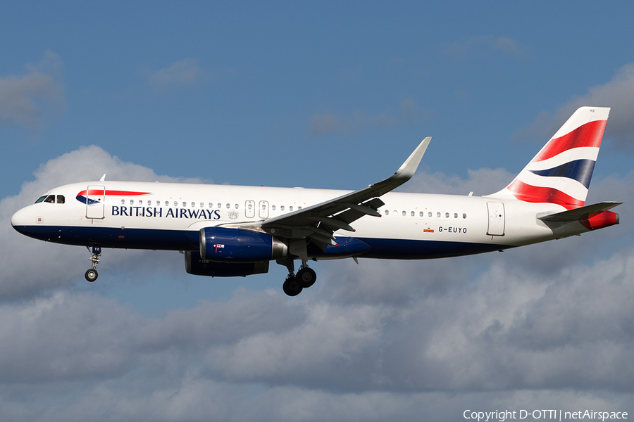 British Airways Airbus A320-232 (G-EUYO) | Photo 149752